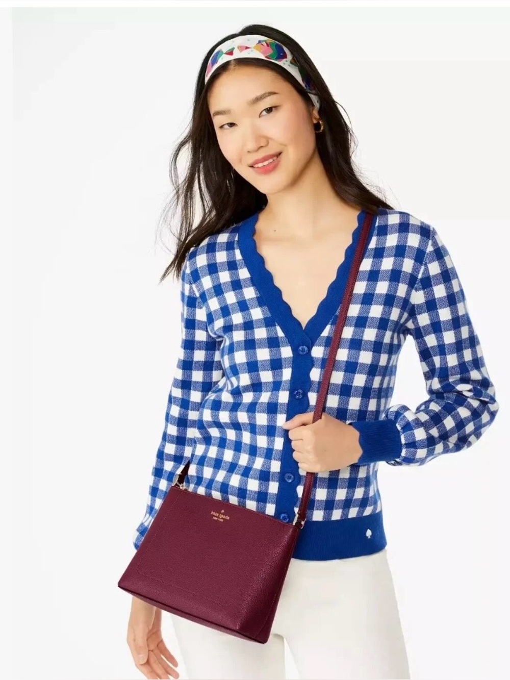 Kate Spade NWT, Leila BlackBerry Pebbled leather